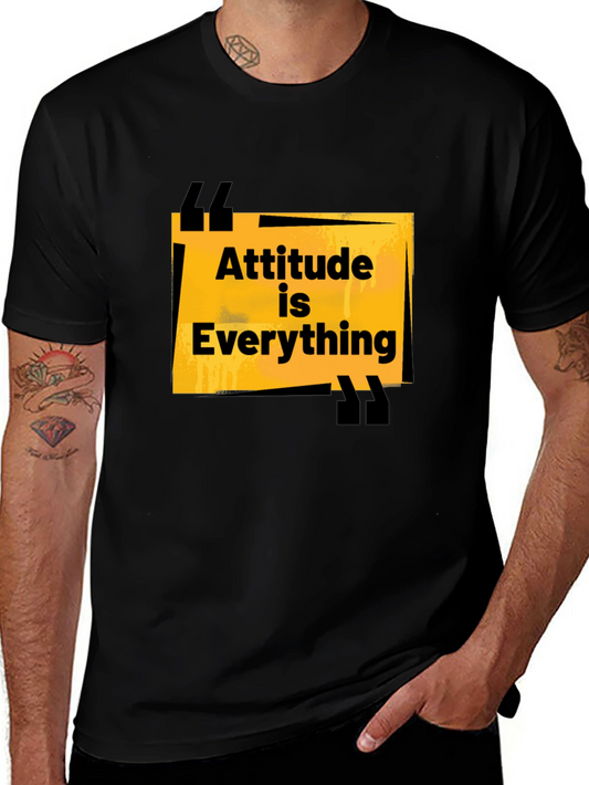 Attitude is Everything Black Graphic Tee