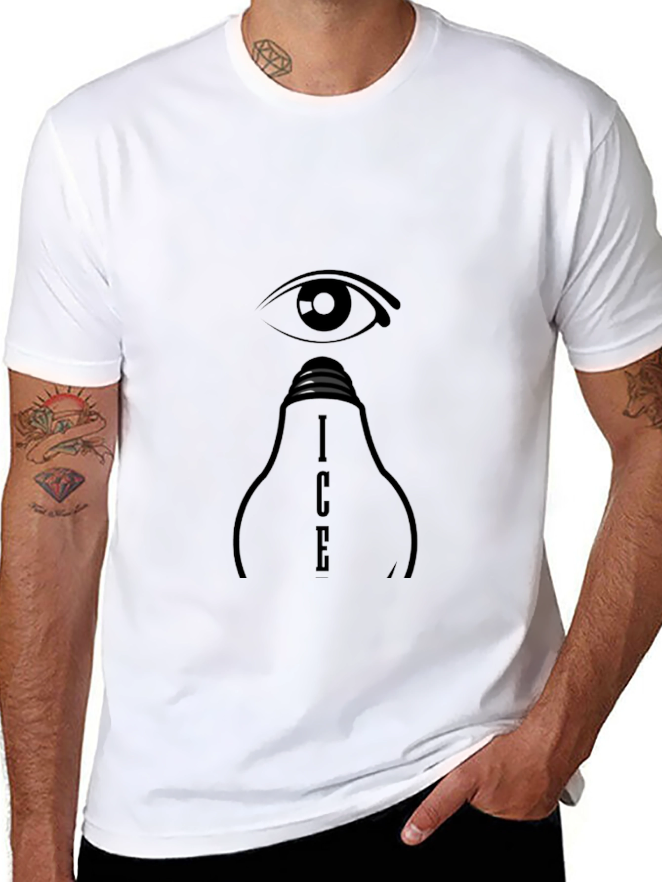 Eye See Lightbulb Graphic T-Shirt