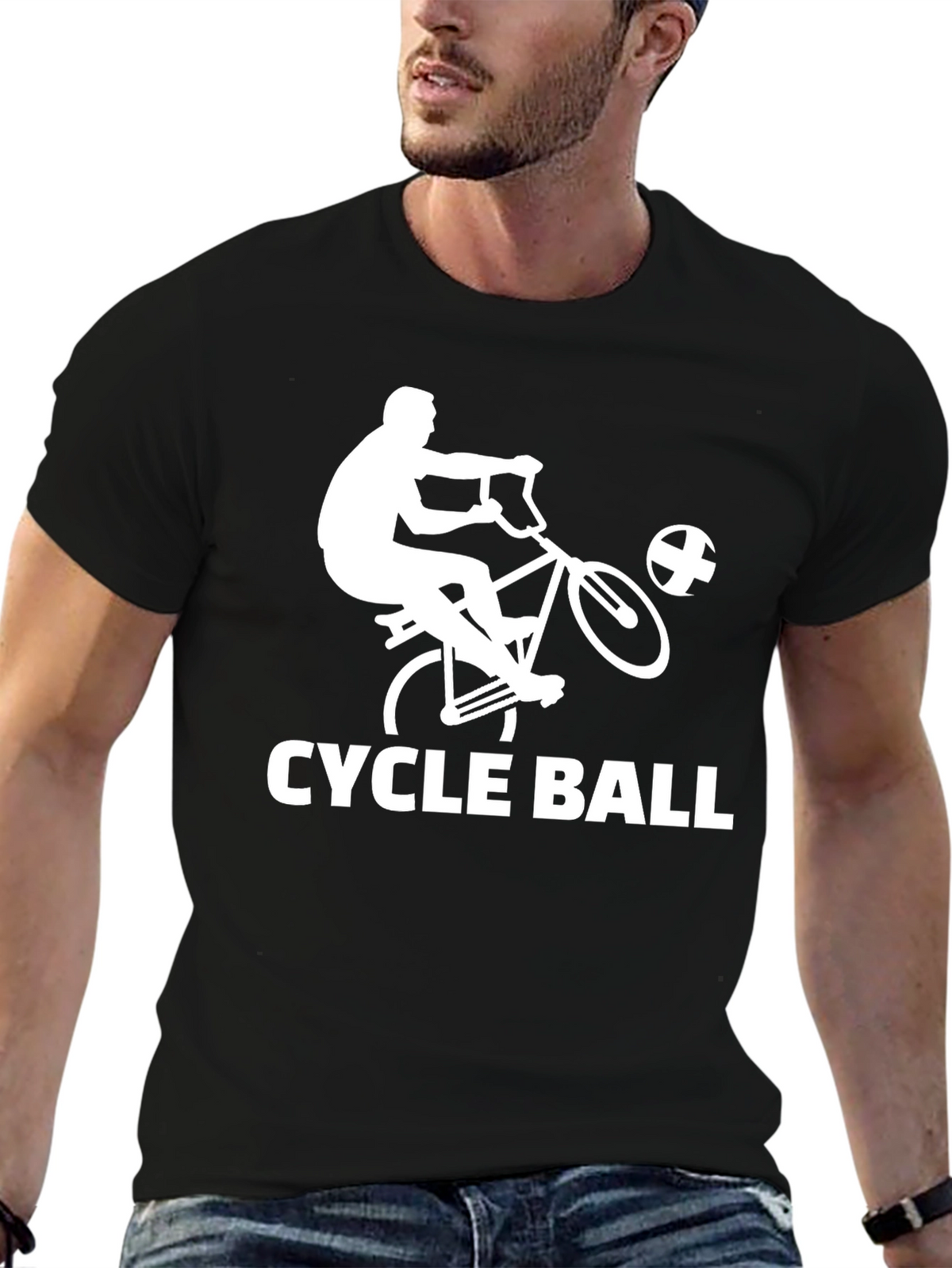 Cycle Ball T-Shirt - Sports Bicycle Game Tee