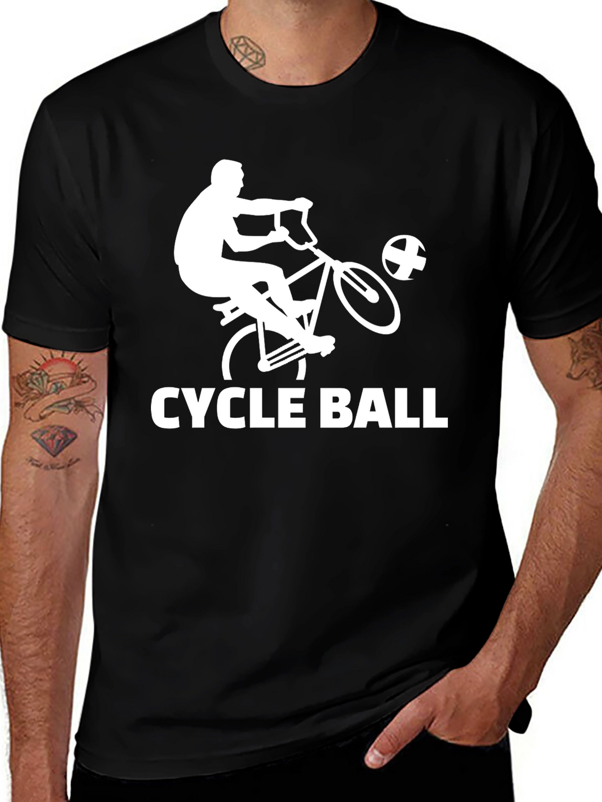 Cycle Ball T-Shirt - Sports Bicycle Game Tee