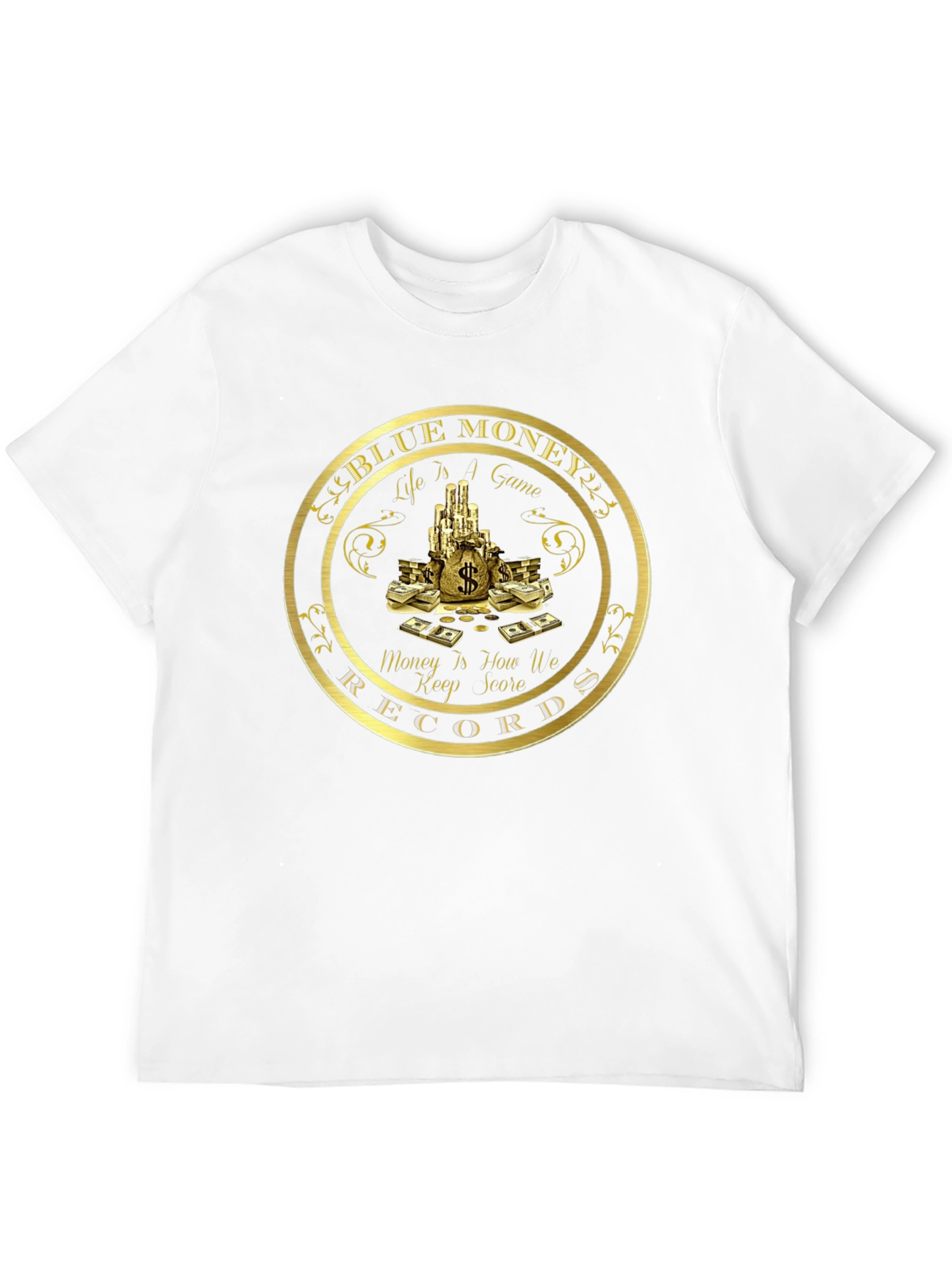 Blue Money Records Black T-Shirt