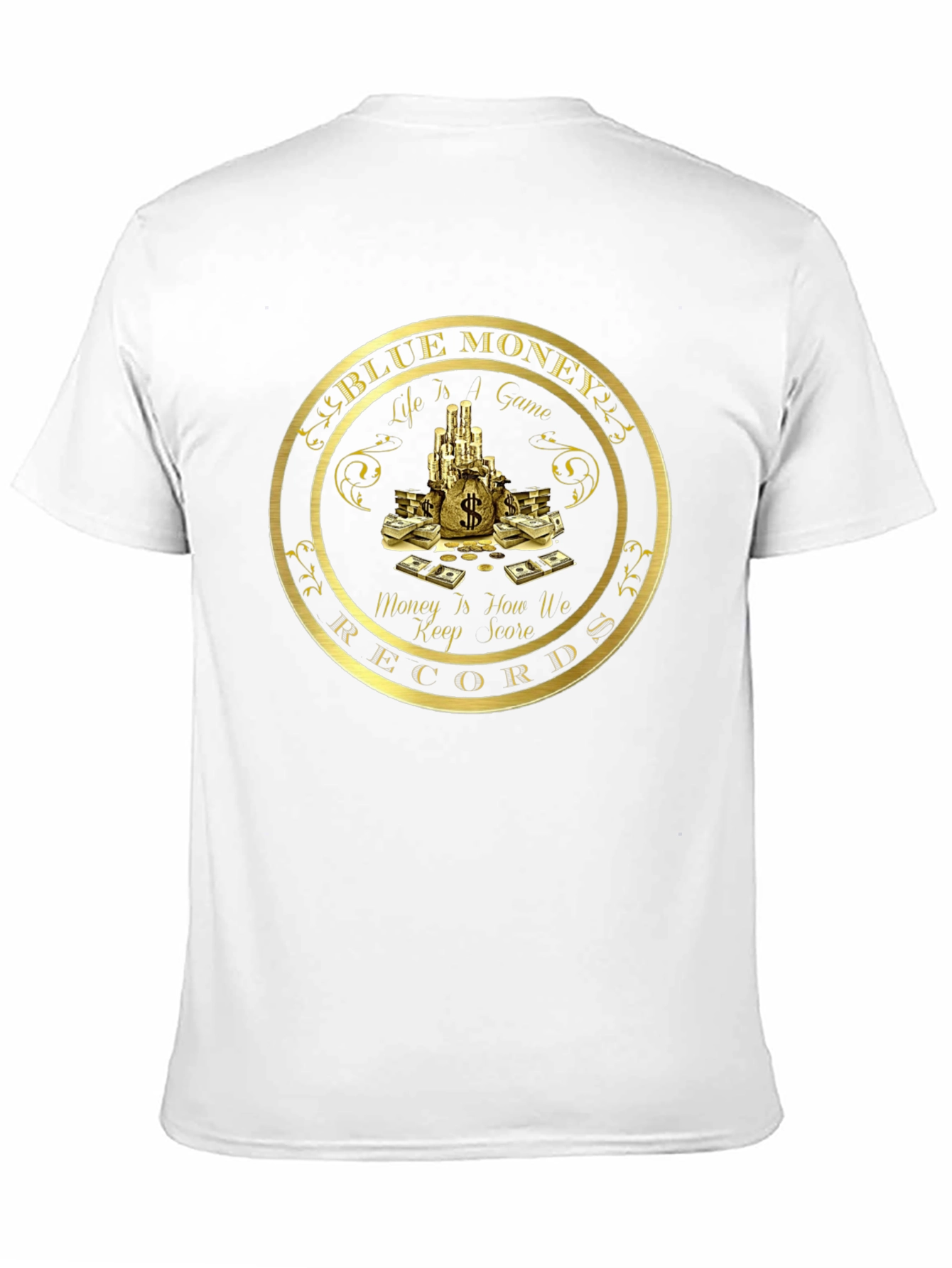 Blue Money Records Black T-Shirt
