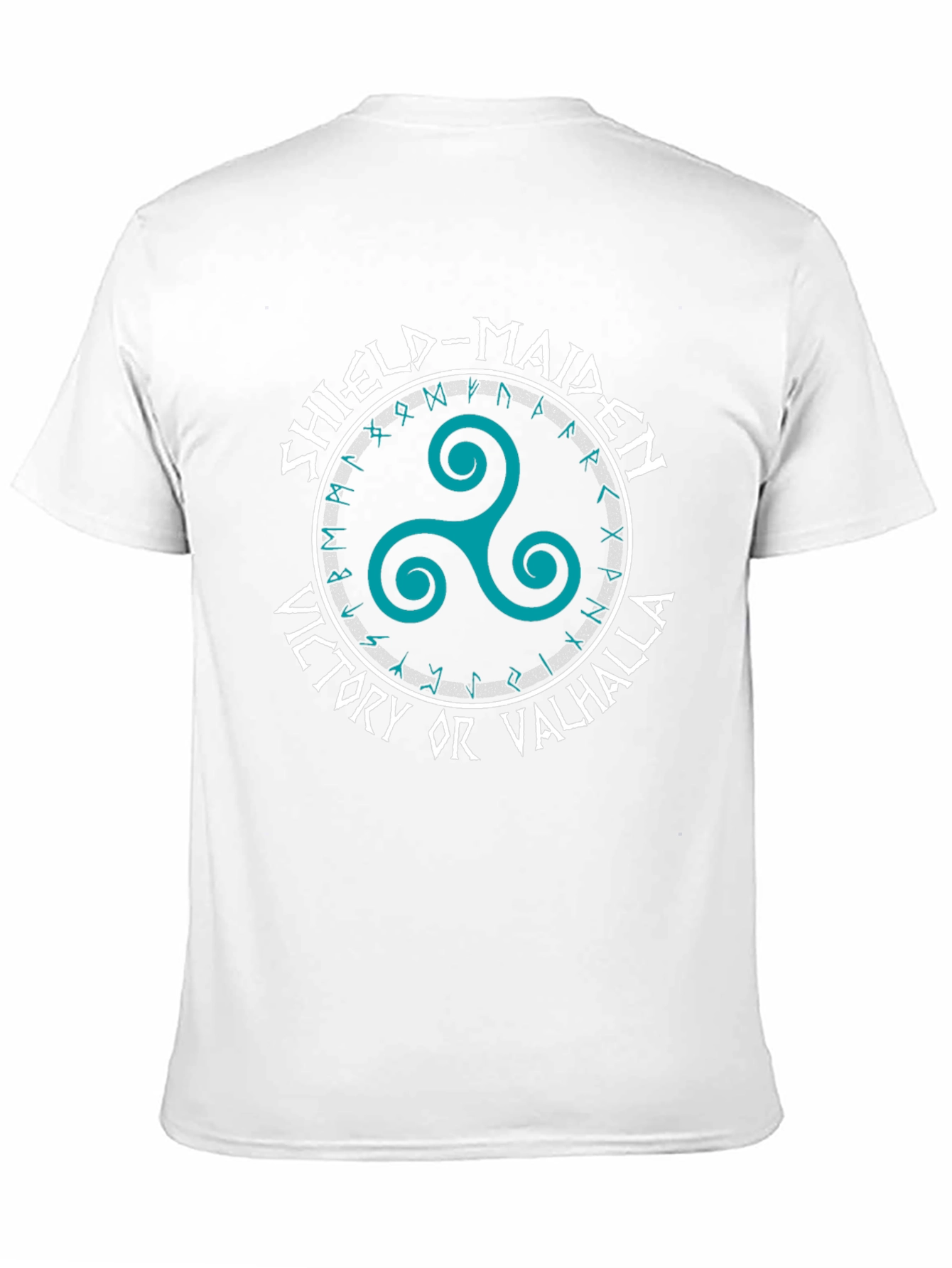 Shield-Maiden Viking T-Shirt: Victory or Valhalla Design