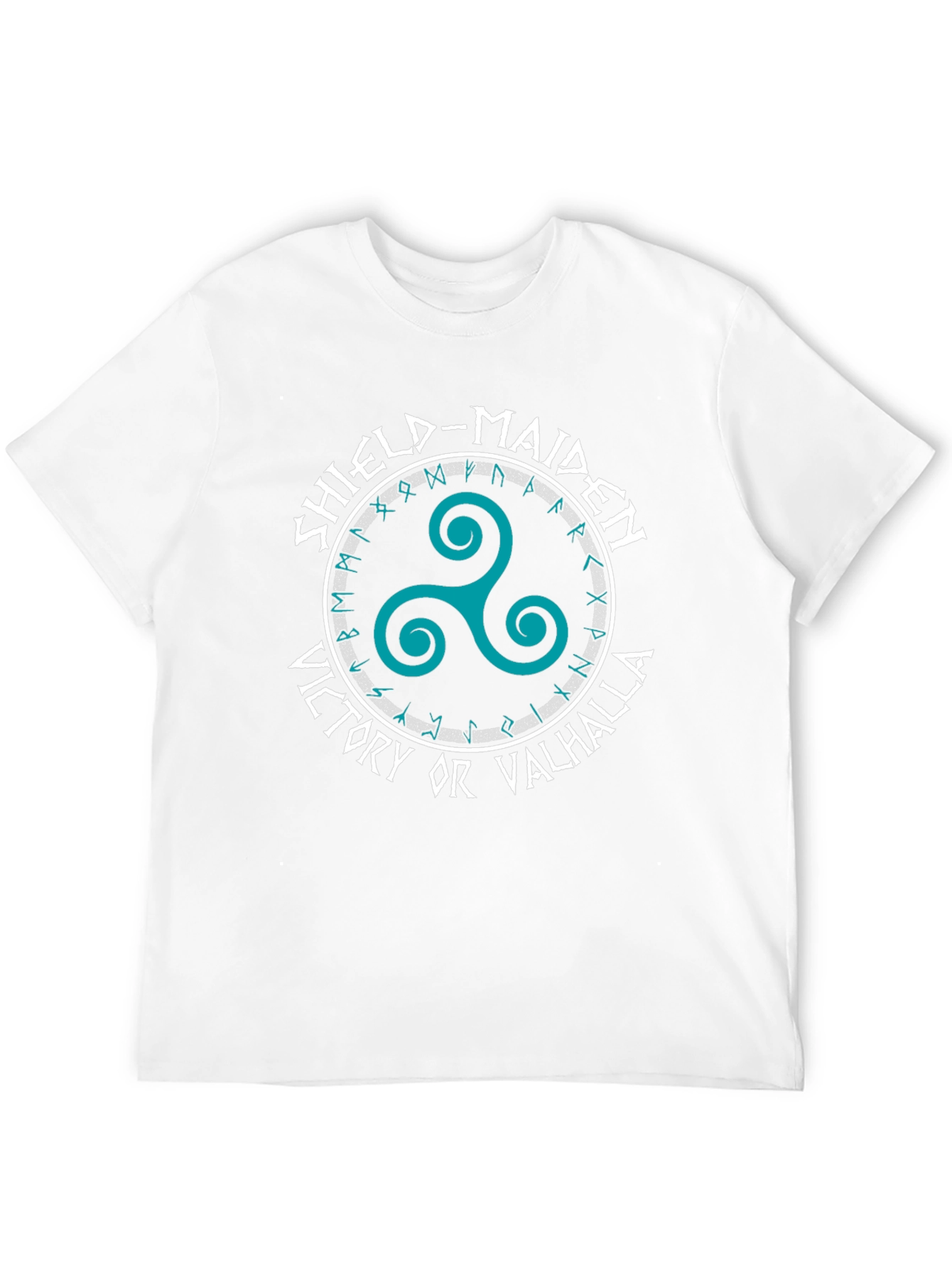 Shield-Maiden Viking T-Shirt: Victory or Valhalla Design