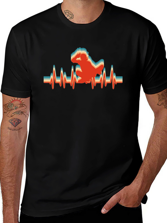 Retro Breakdance Heartbeat T-Shirt