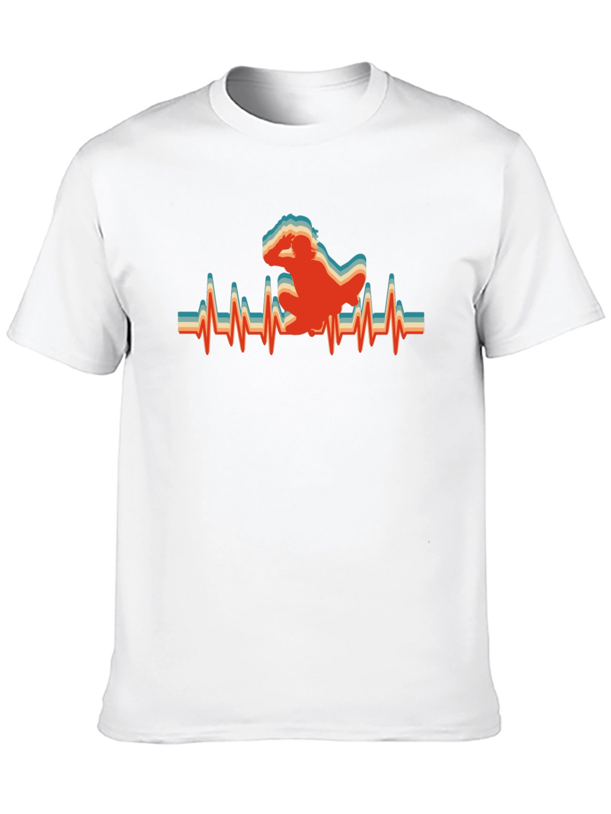 Retro Breakdance Heartbeat T-Shirt