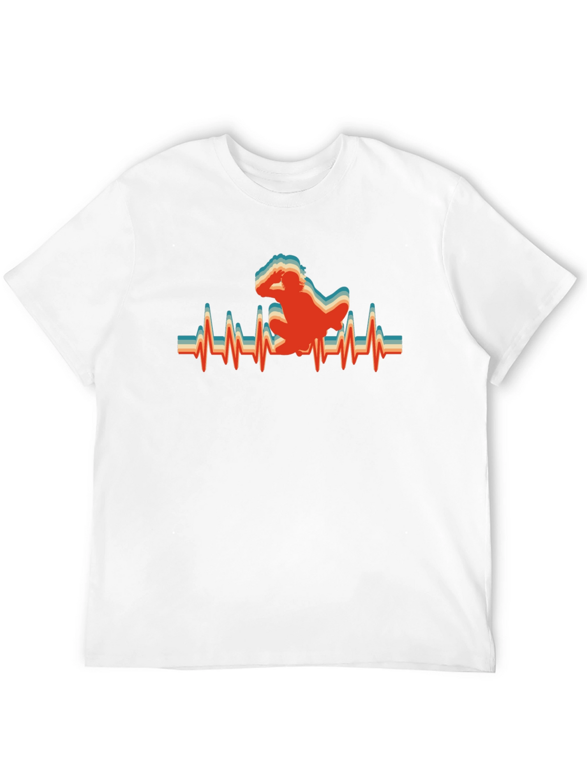 Retro Breakdance Heartbeat T-Shirt