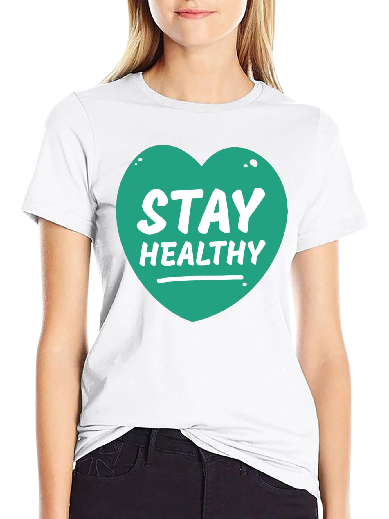 Stay Healthy Heart Graphic Tee