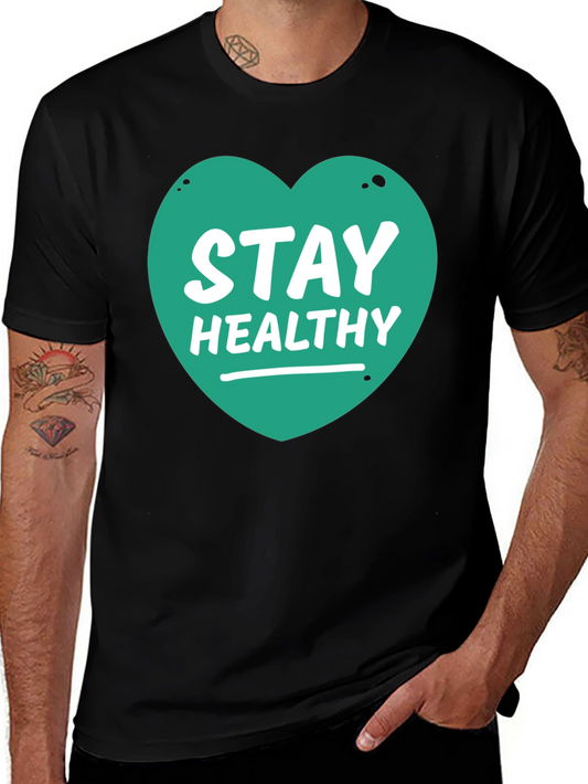 Stay Healthy Heart Graphic Tee