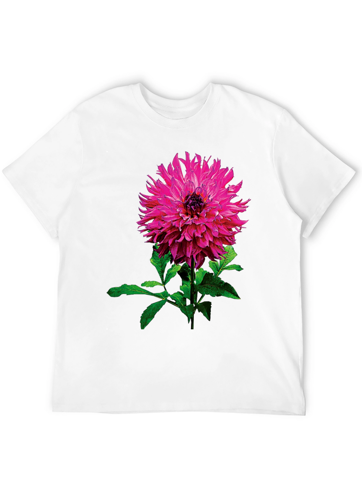 Floral Print T-Shirt - Stylish Pink Flower Design