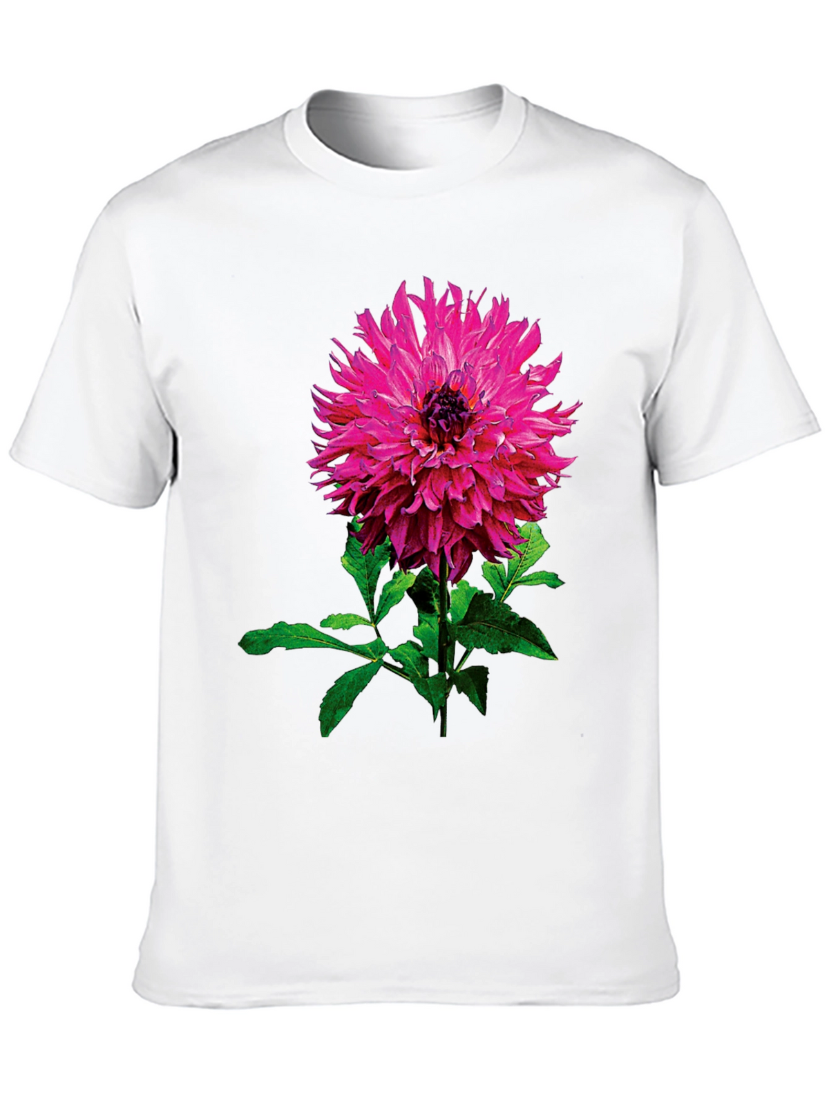 Floral Print T-Shirt - Stylish Pink Flower Design