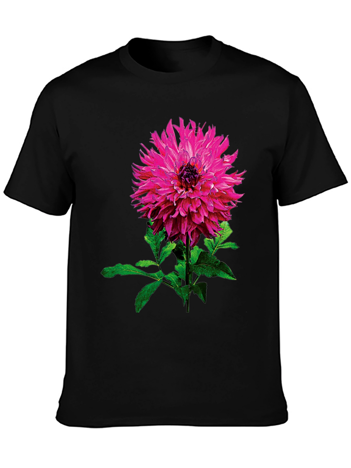 Floral Print T-Shirt - Stylish Pink Flower Design
