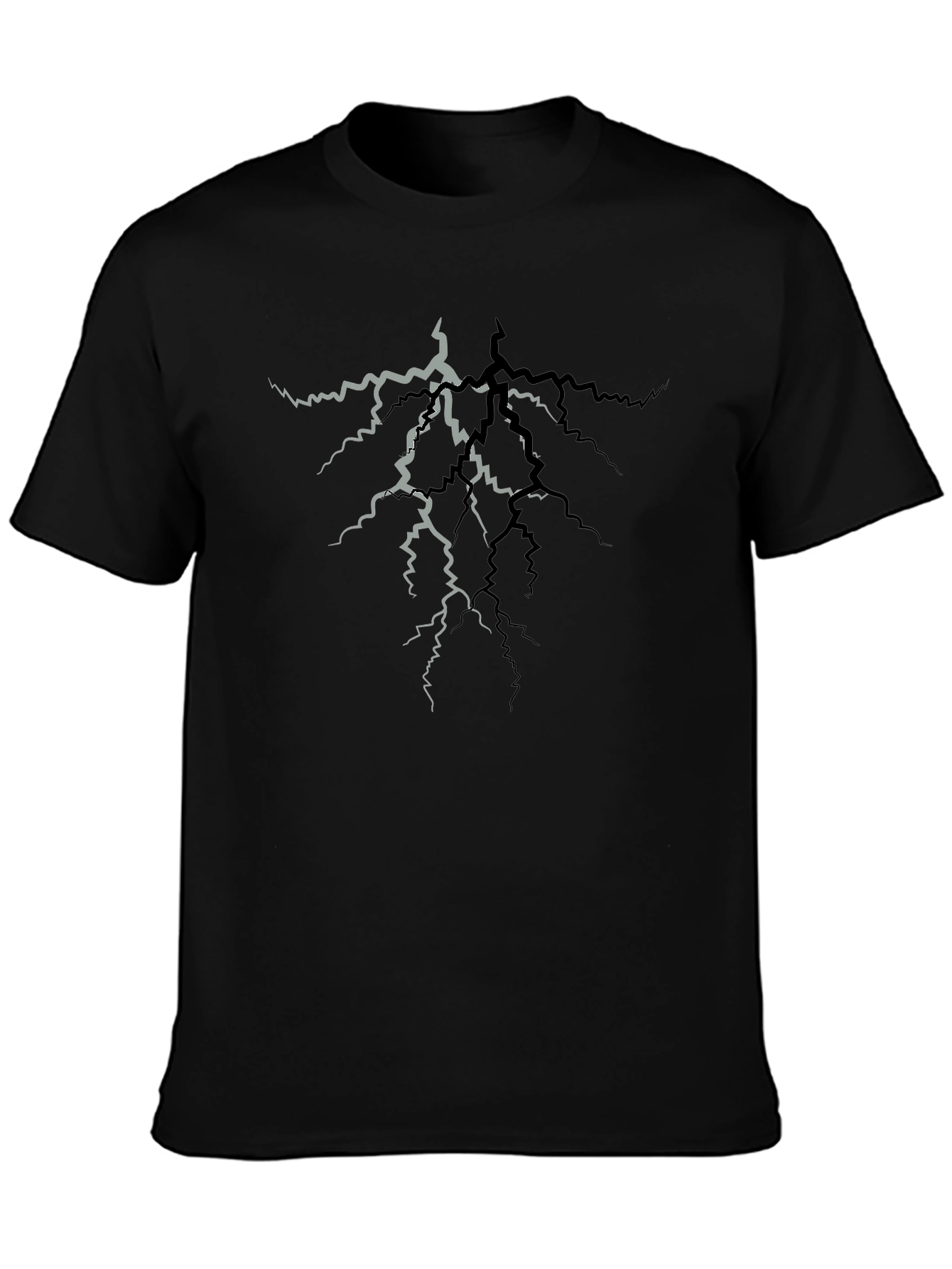 Cracked Lightning T-Shirt - Stylish Graphic Tee