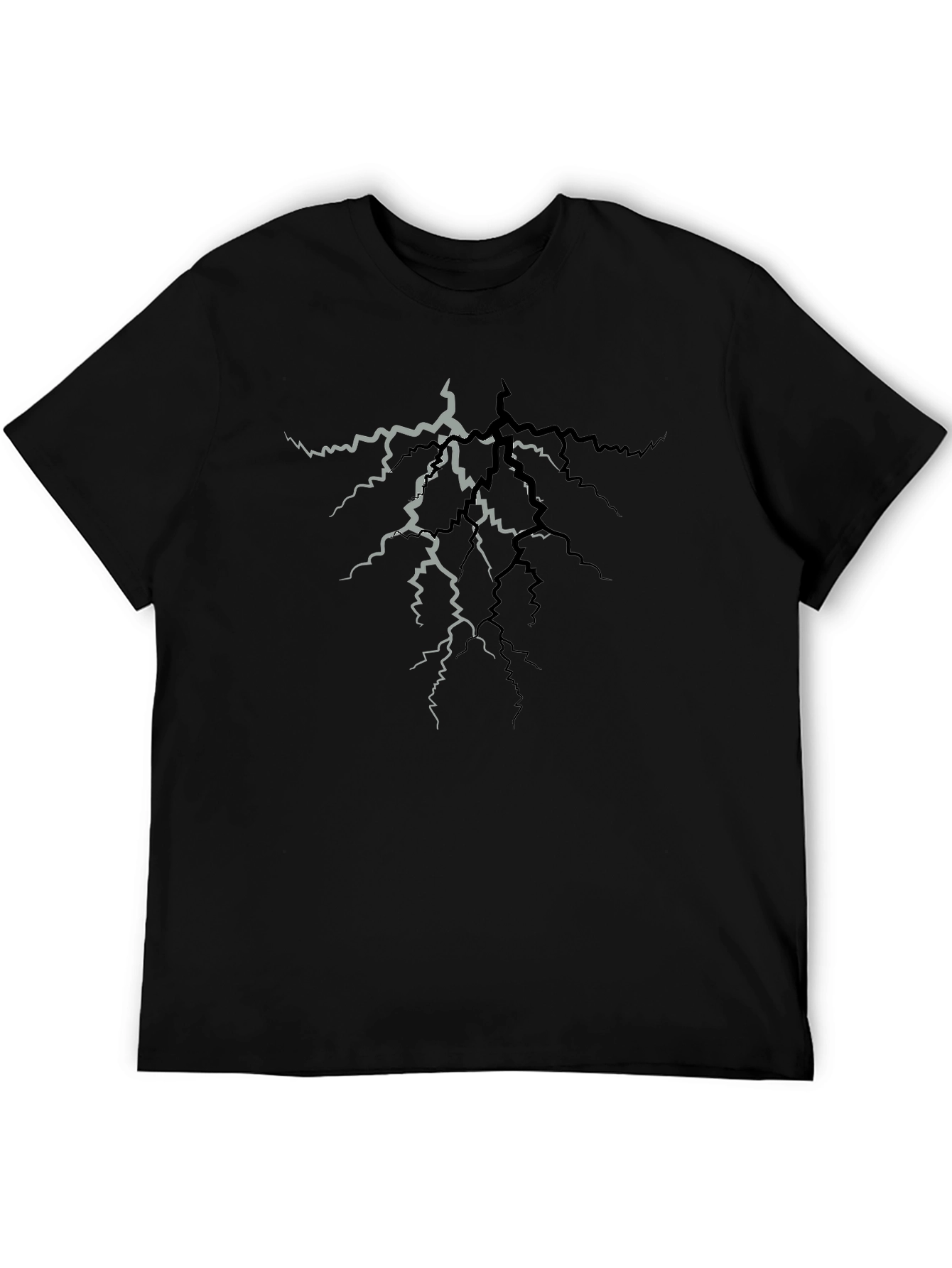 Cracked Lightning T-Shirt - Stylish Graphic Tee