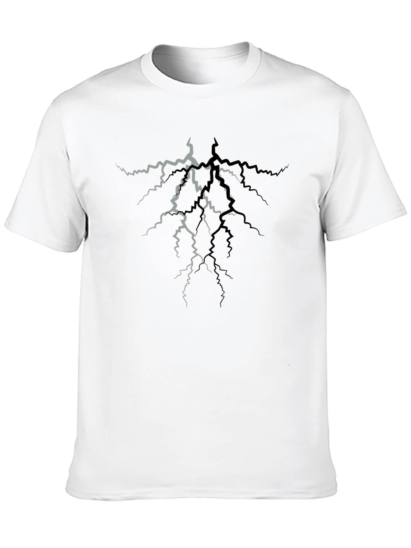 Cracked Lightning T-Shirt - Stylish Graphic Tee