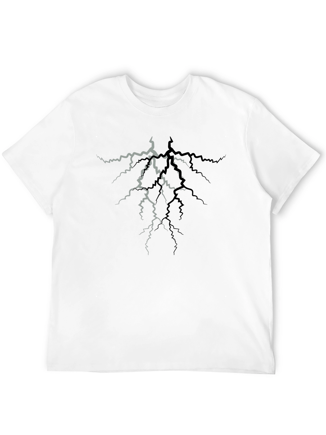 Cracked Lightning T-Shirt - Stylish Graphic Tee