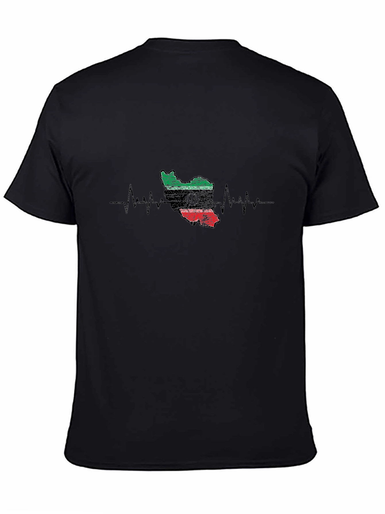 Iran Flag Heartbeat T-Shirt