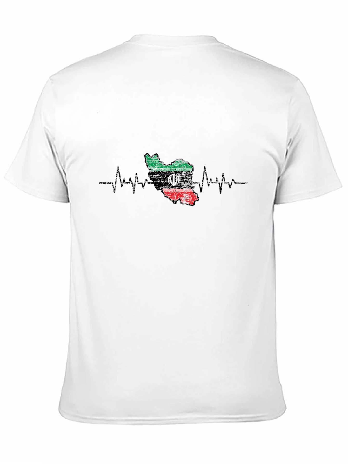 Iran Flag Heartbeat T-Shirt