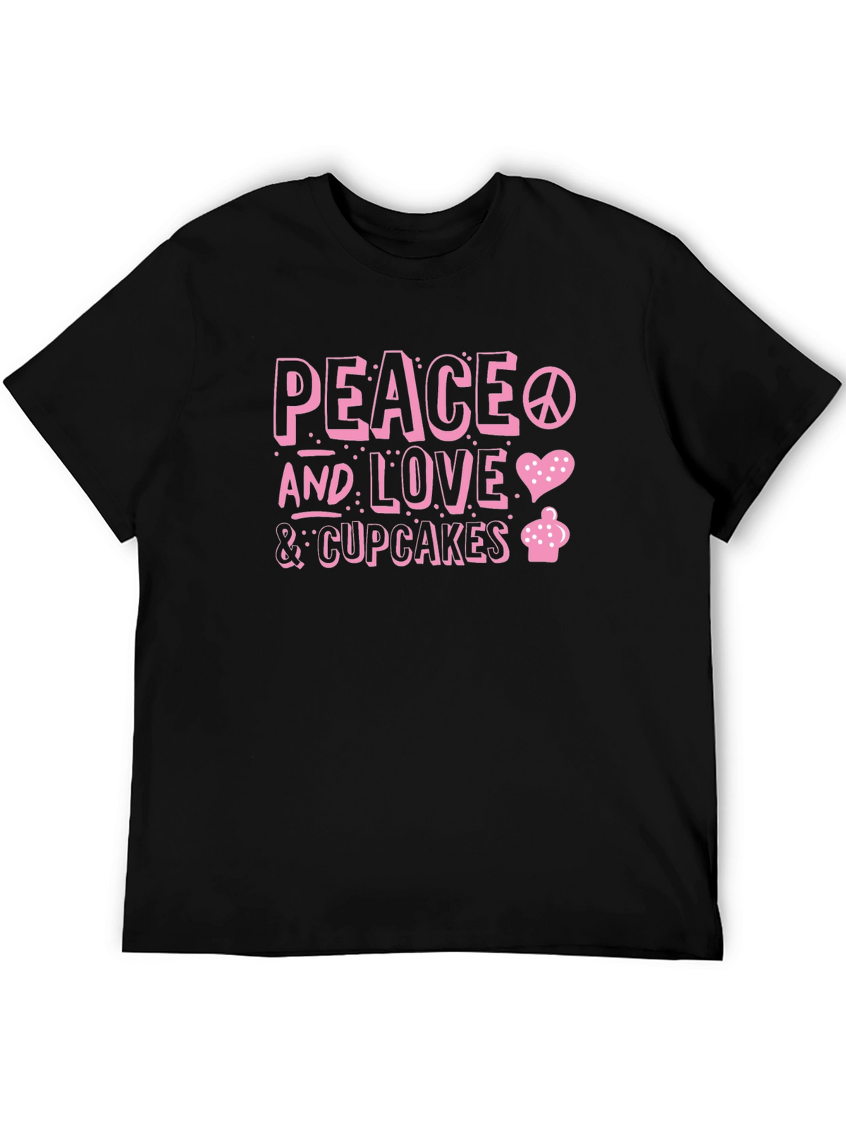 Peace Love & Cupcakes Graphic Tee