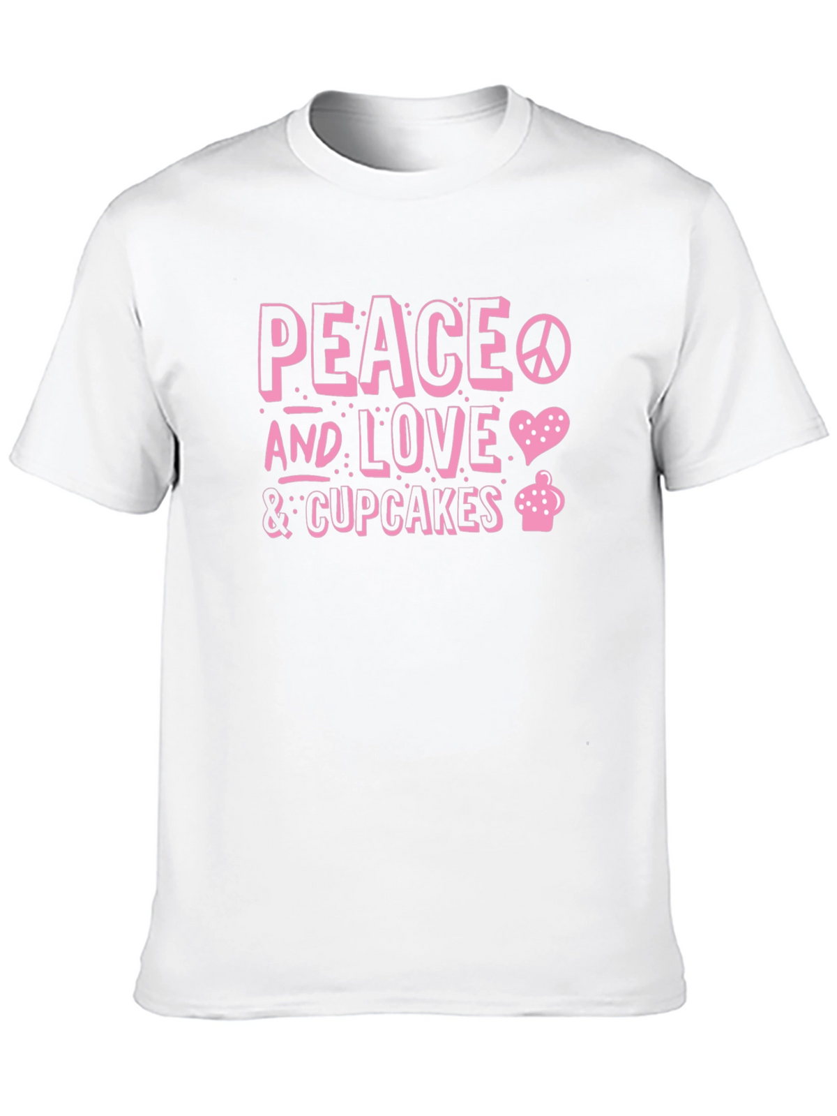 Peace Love & Cupcakes Graphic Tee