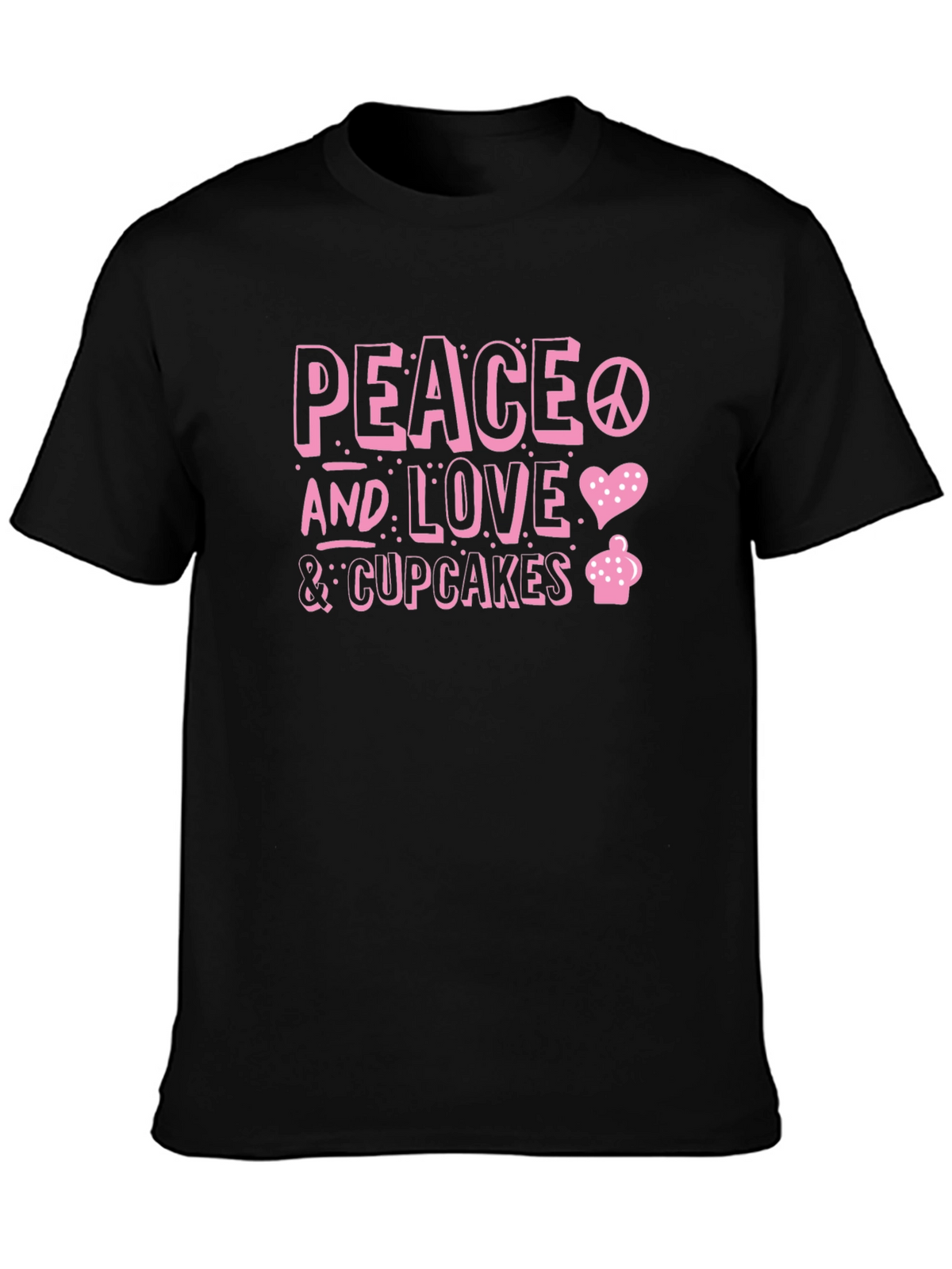 Peace Love & Cupcakes Graphic Tee
