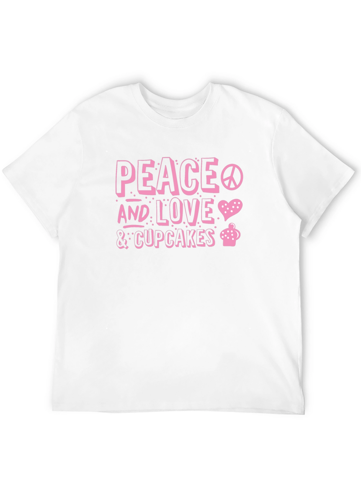 Peace Love & Cupcakes Graphic Tee