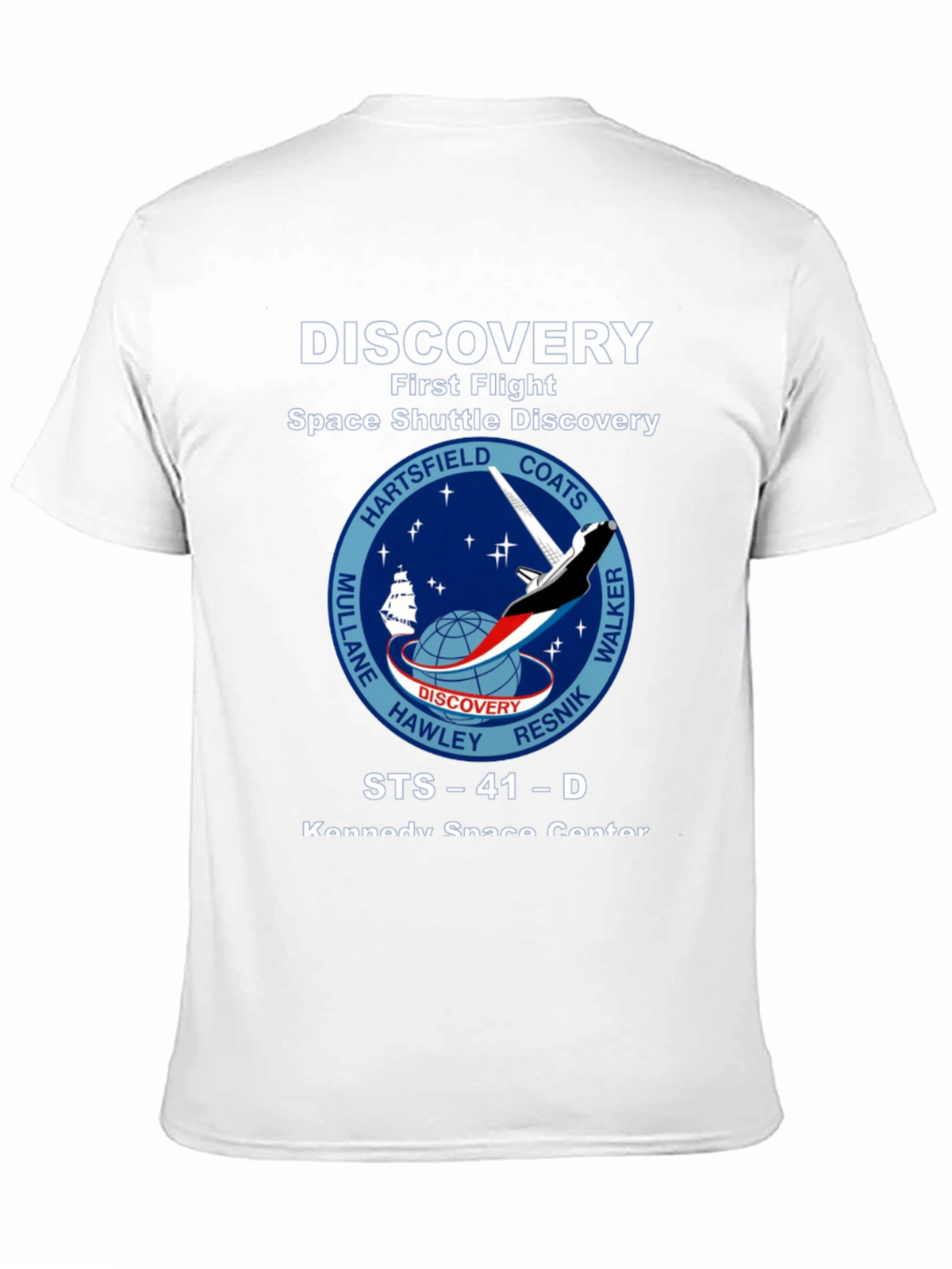 Discovery Space Shuttle First Flight Graphic T-Shirt