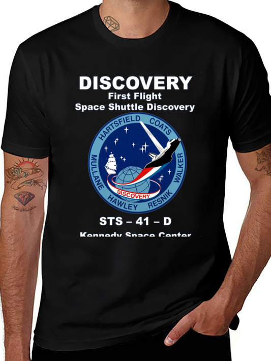 Discovery Space Shuttle First Flight Graphic T-Shirt