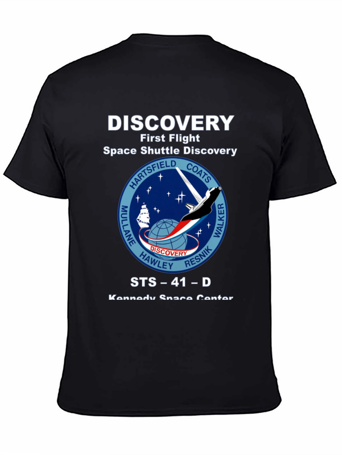 Discovery Space Shuttle First Flight Graphic T-Shirt