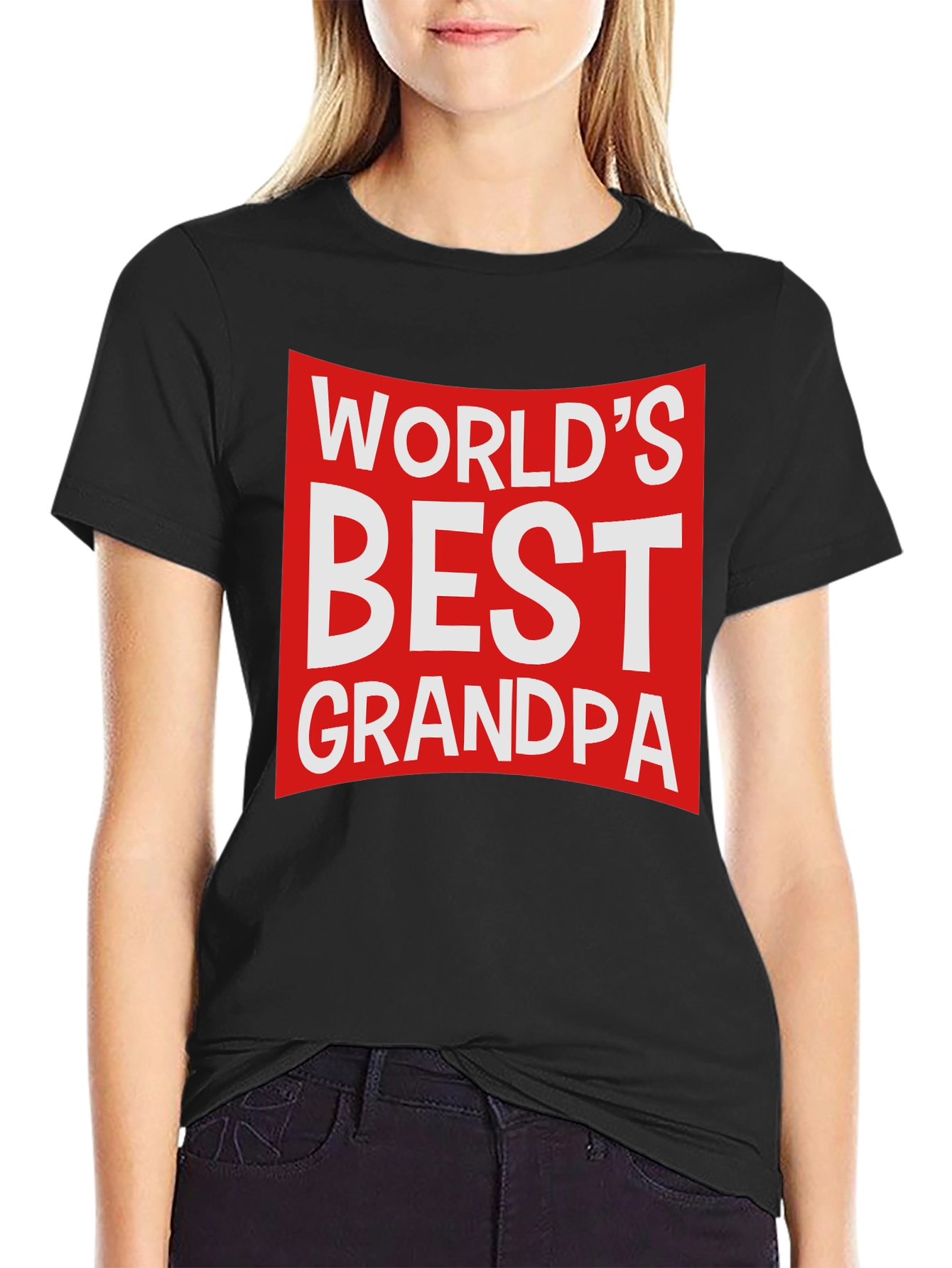 Worlds Best Grandpa T-Shirt - Black
