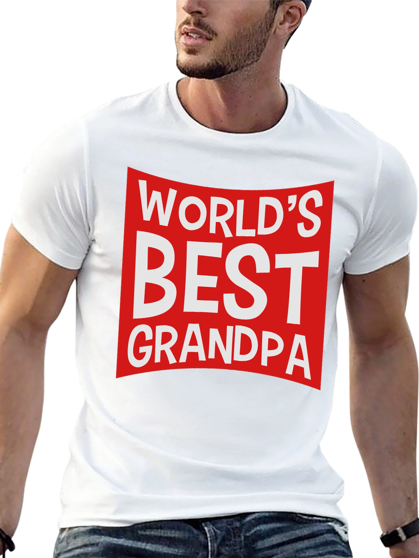 Worlds Best Grandpa T-Shirt - Black