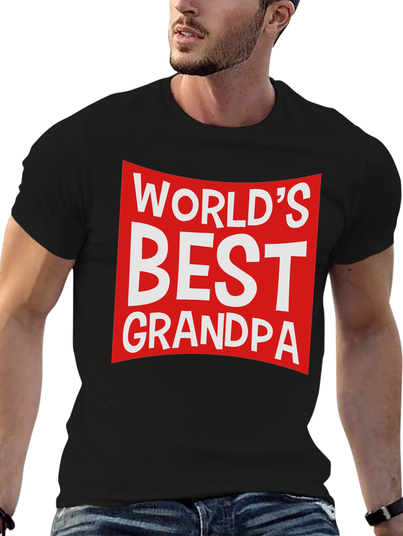 Worlds Best Grandpa T-Shirt - Black