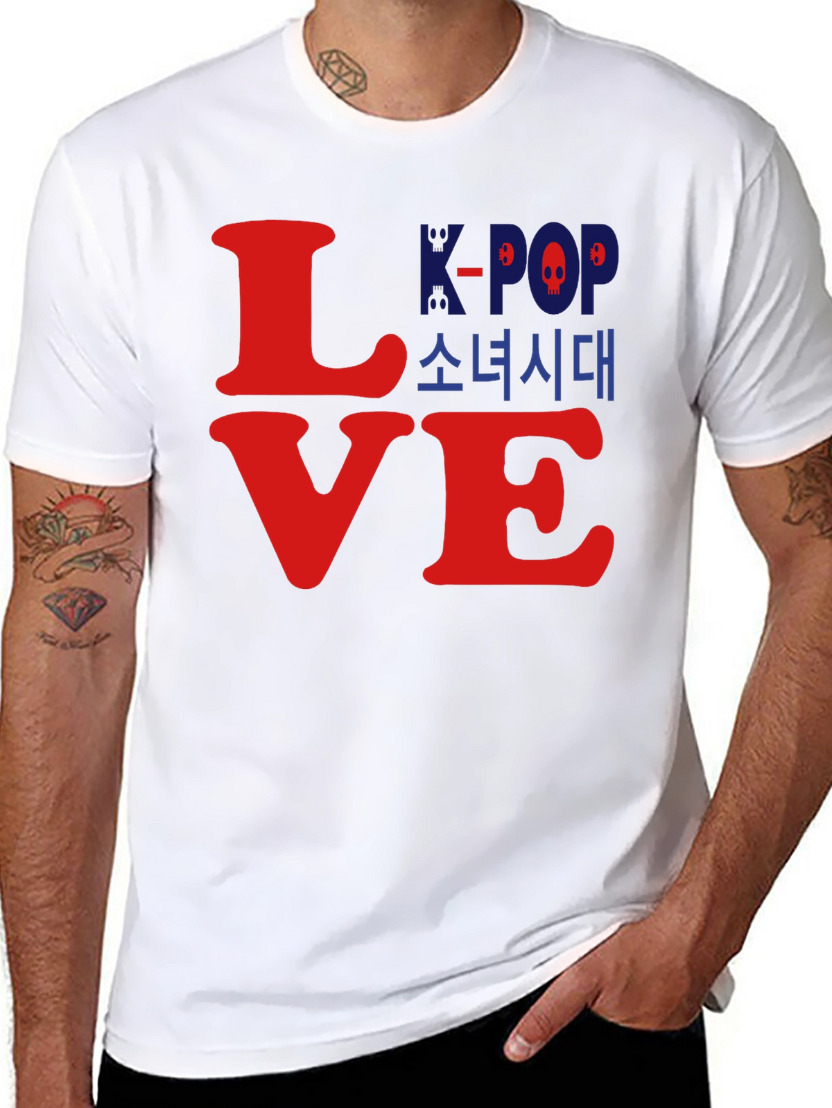 K-Pop Love T-Shirt - Unisex Black Graphic Tee