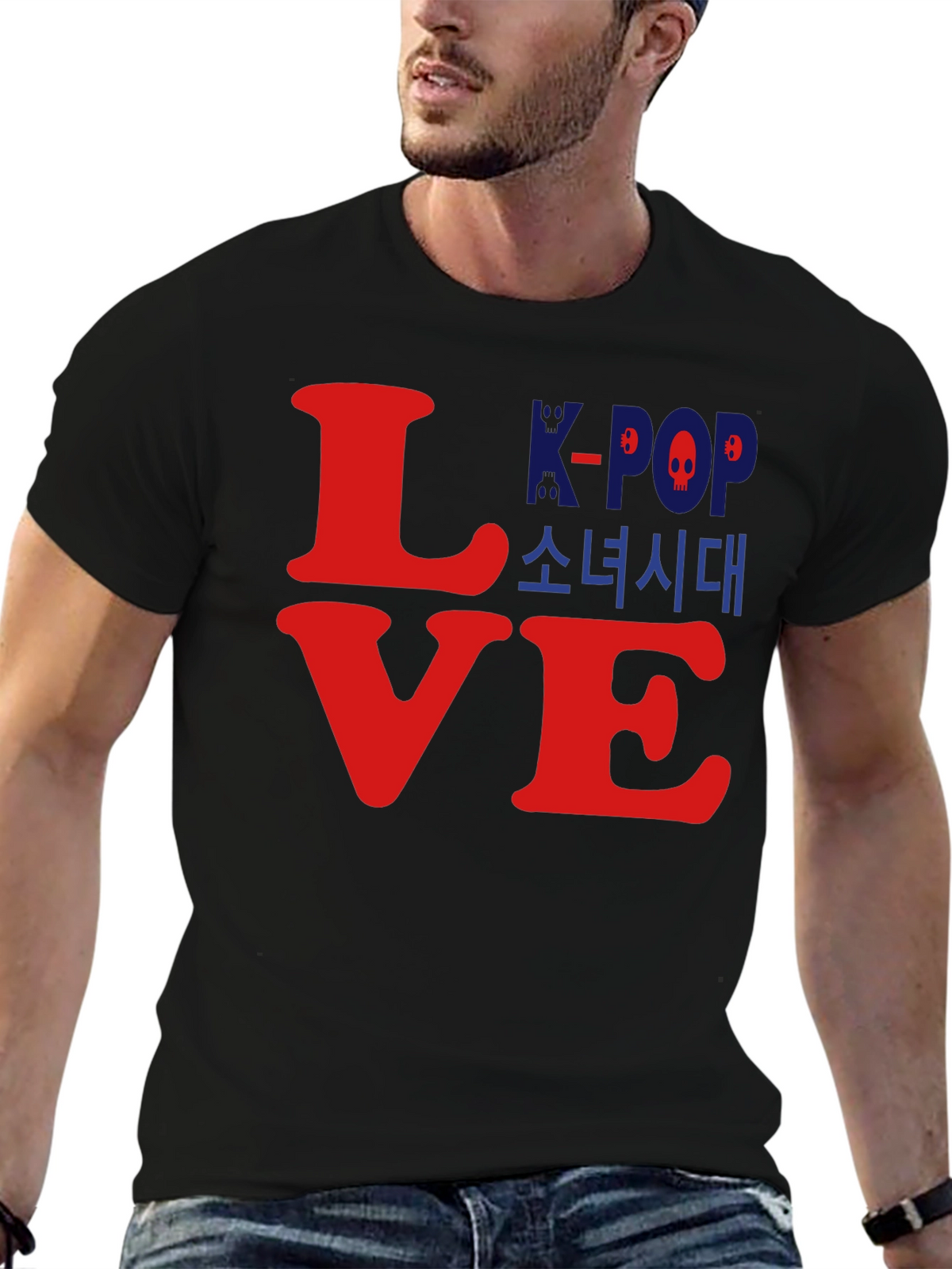 K-Pop Love T-Shirt - Unisex Black Graphic Tee