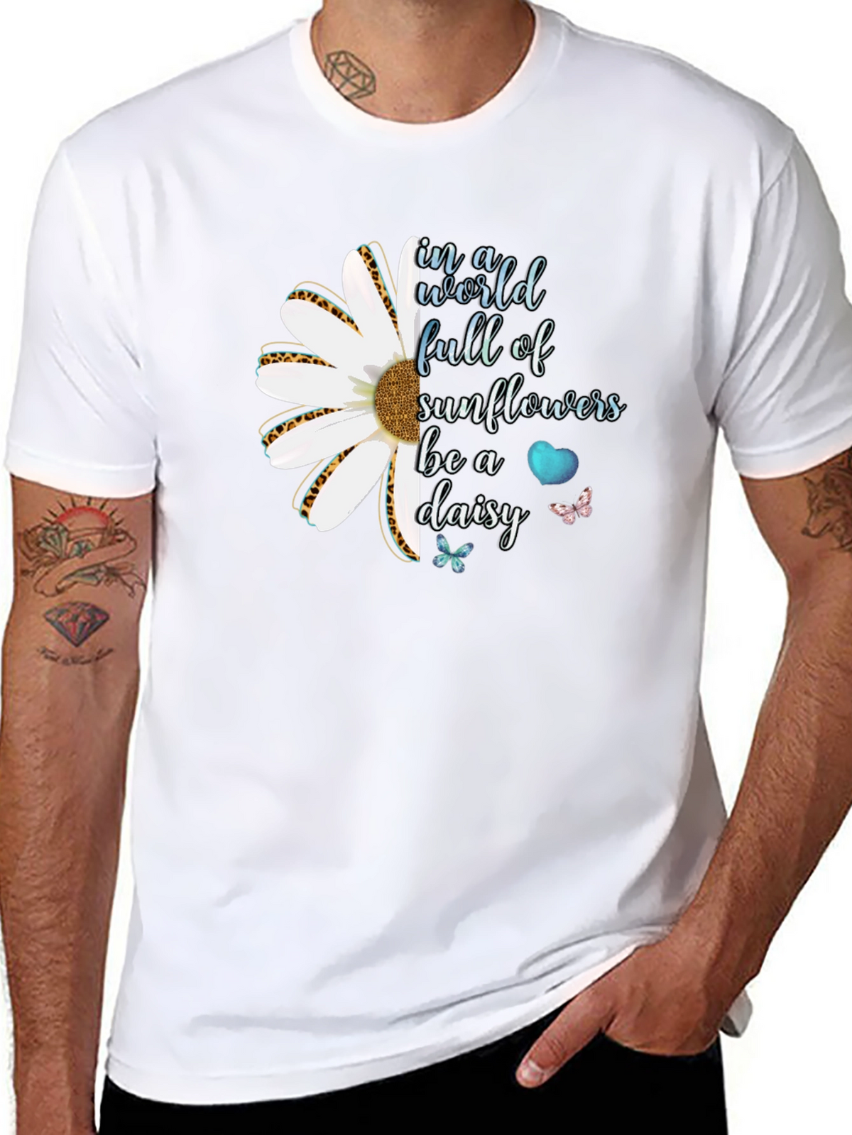 Be a Daisy T-Shirt - Inspirational Floral Tee