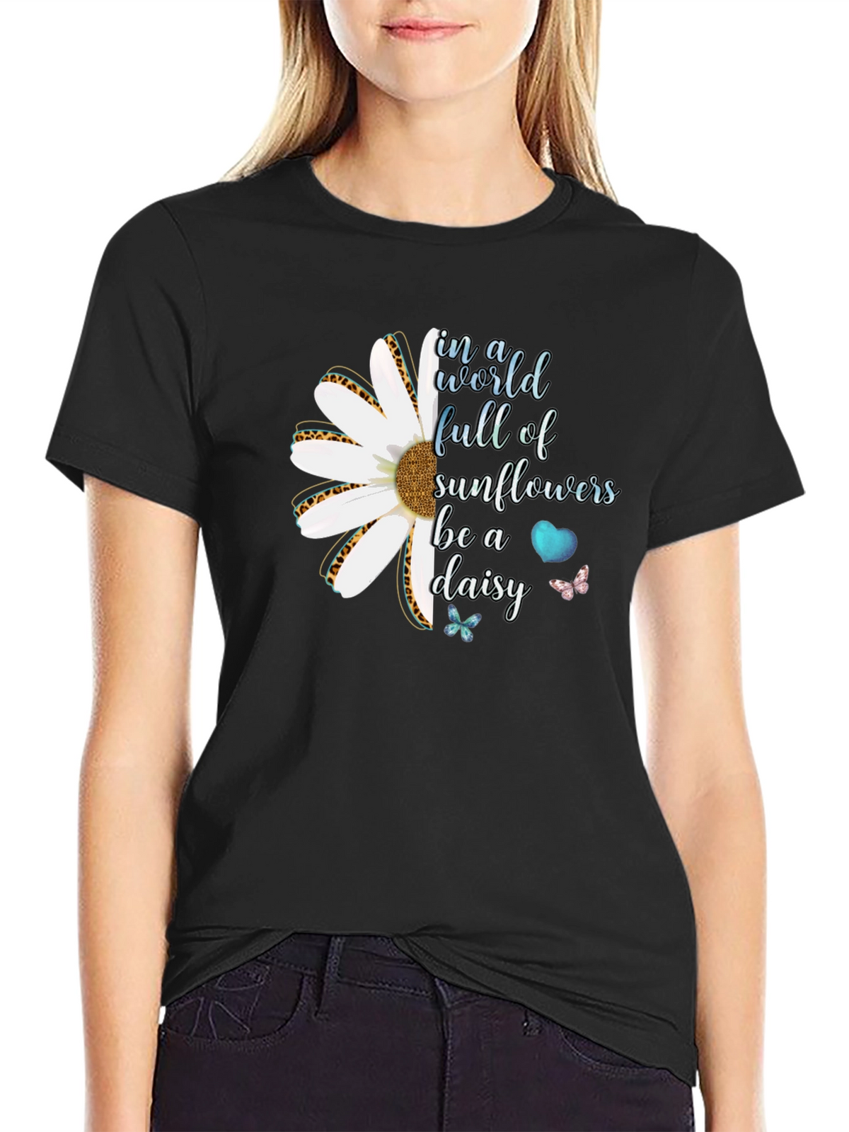 Be a Daisy T-Shirt - Inspirational Floral Tee