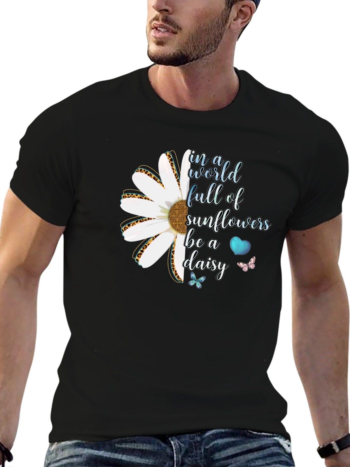 Be a Daisy T-Shirt - Inspirational Floral Tee