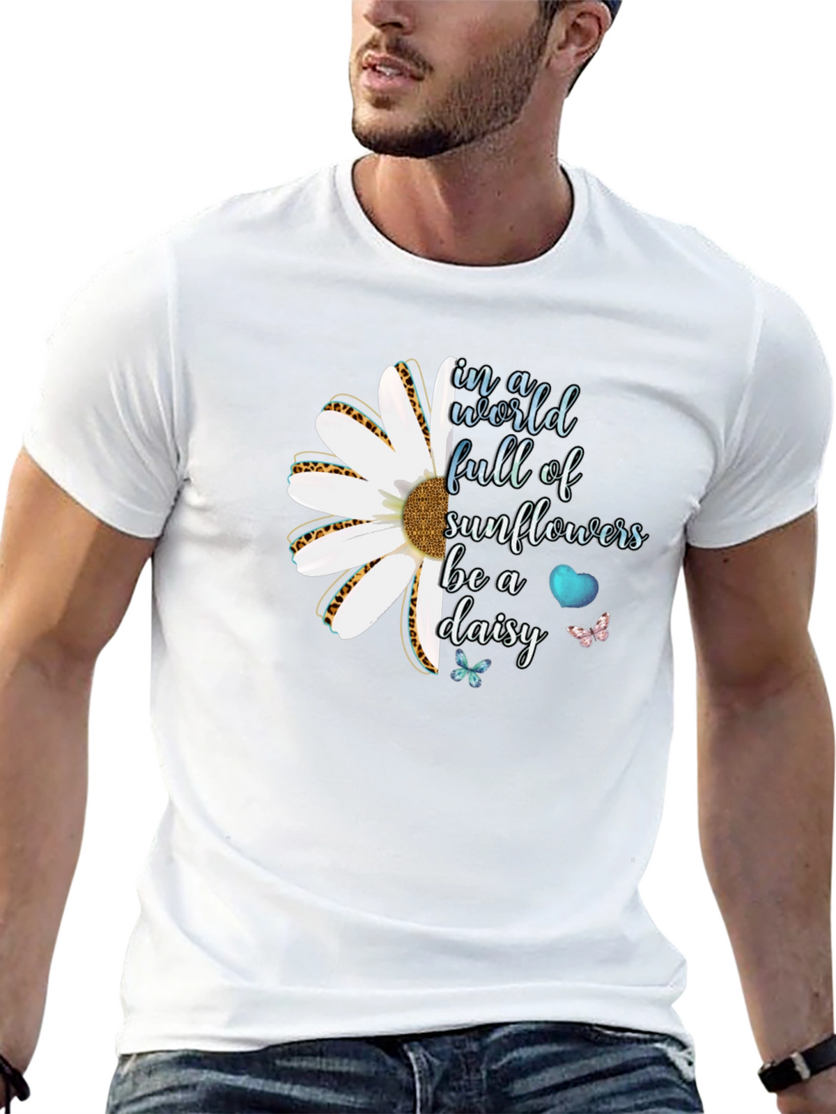 Be a Daisy T-Shirt - Inspirational Floral Tee