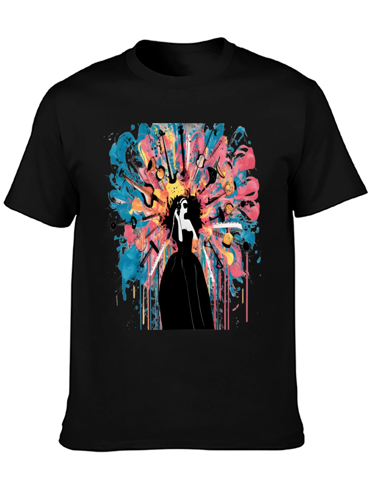 Musical Mind T-Shirt: Abstract Instrument Design