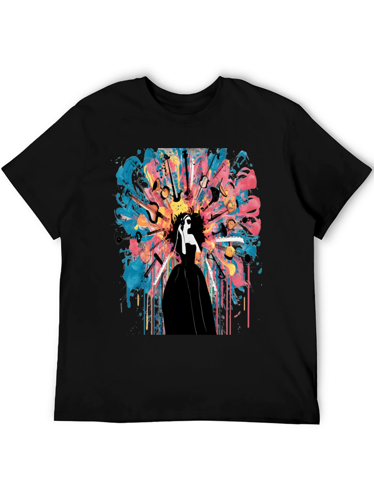 Musical Mind T-Shirt: Abstract Instrument Design
