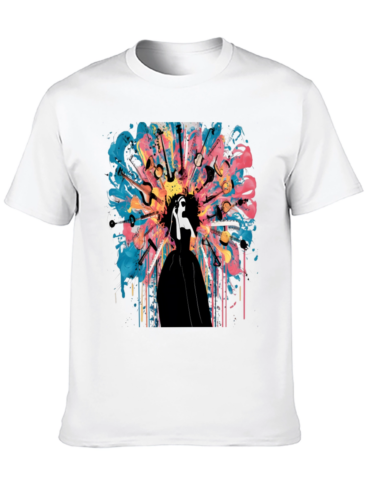 Musical Mind T-Shirt: Abstract Instrument Design