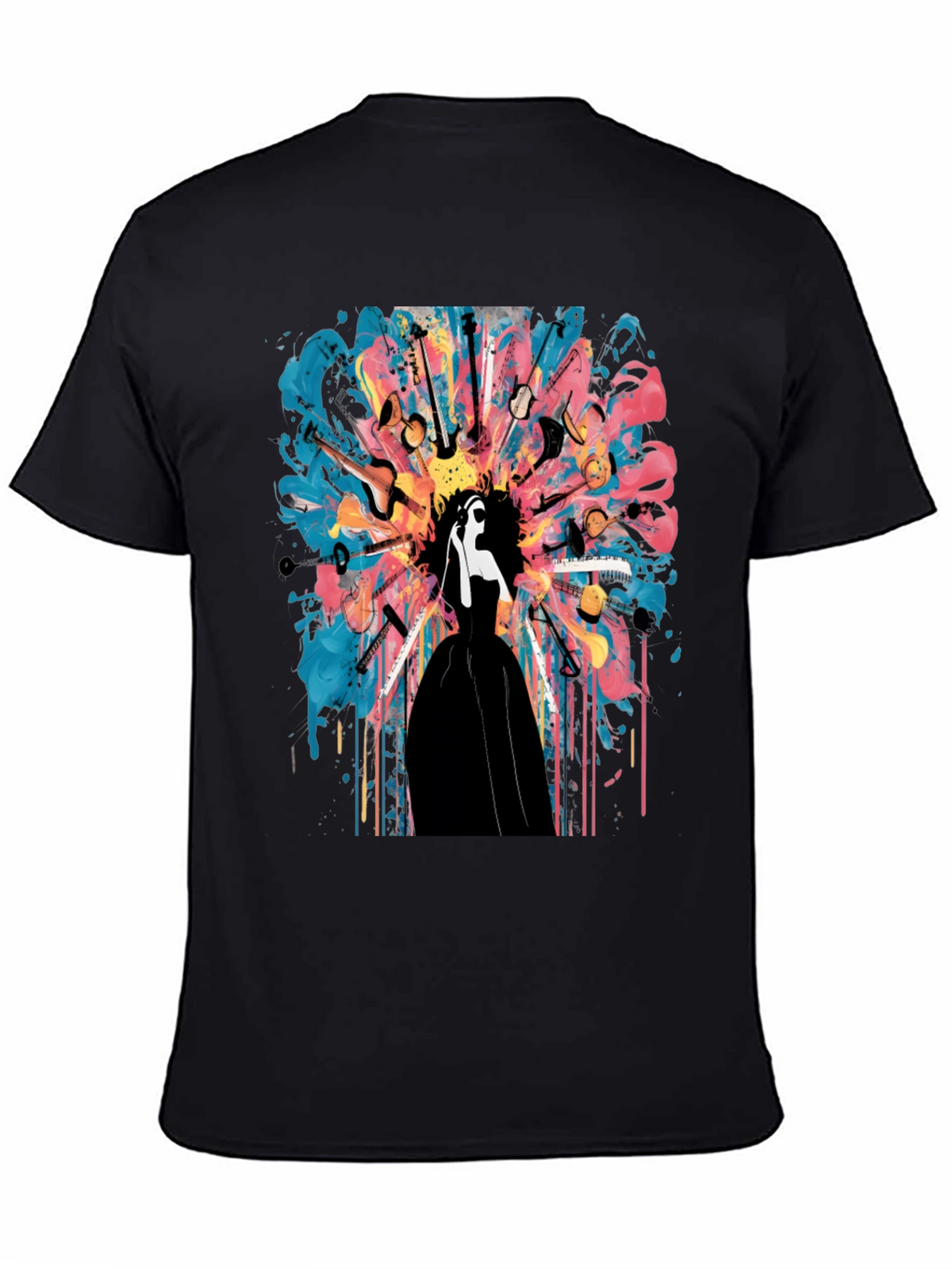 Musical Mind T-Shirt: Abstract Instrument Design