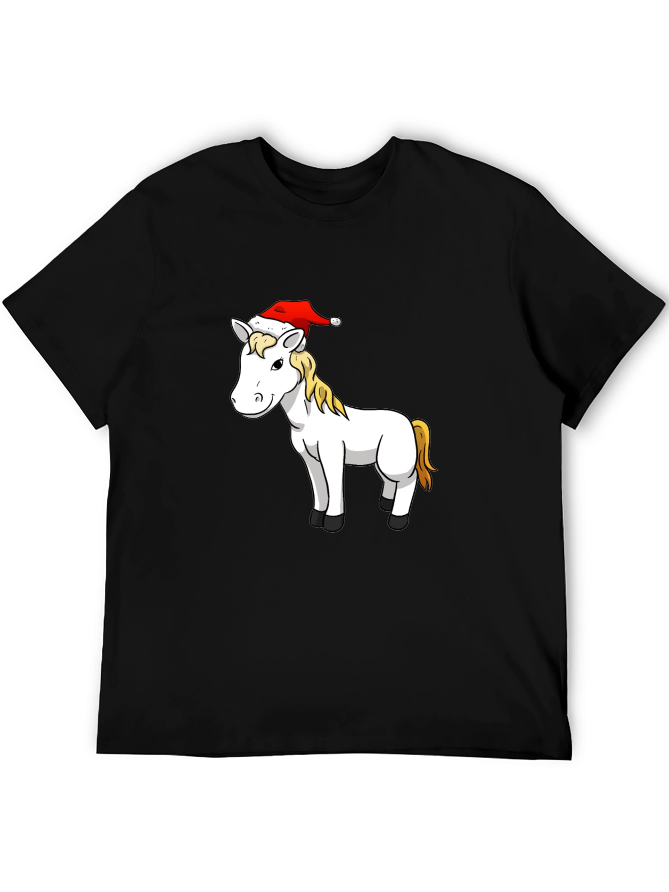 Festive Horse T-Shirt: Christmas Cartoon Design