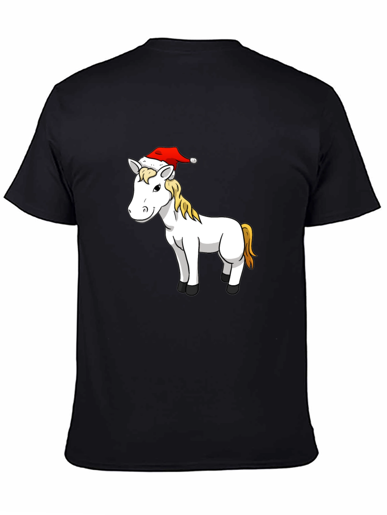 Festive Horse T-Shirt: Christmas Cartoon Design