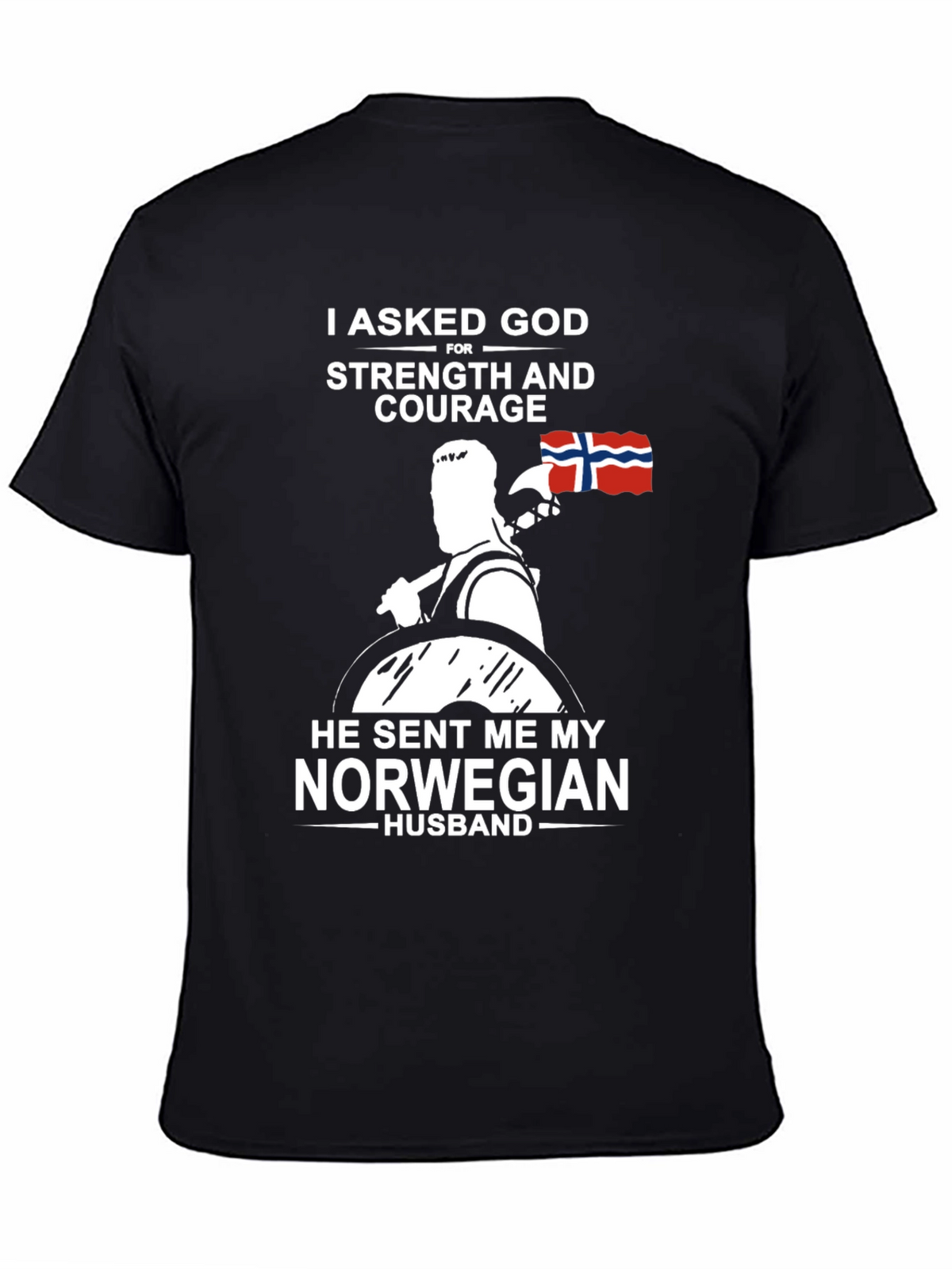 Norwegian Husband T-Shirt - Strength & Courage Gift