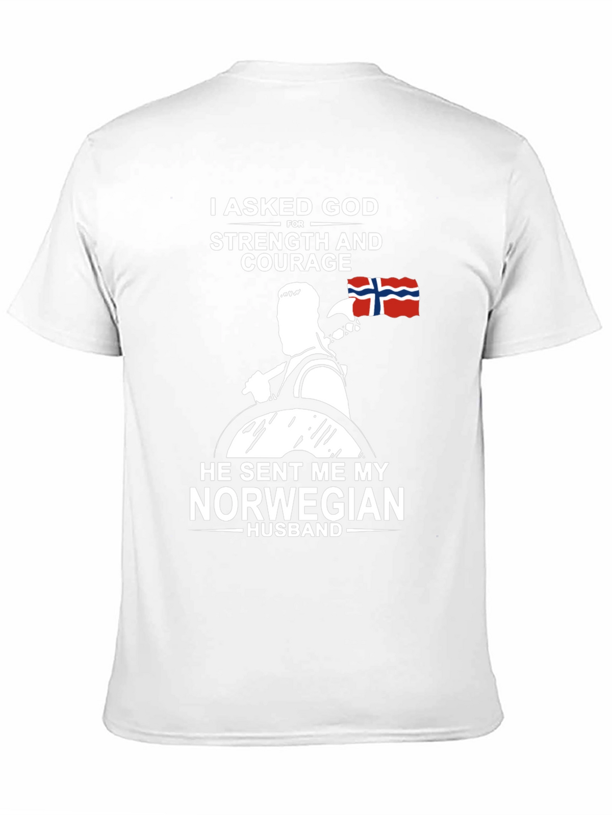 Norwegian Husband T-Shirt - Strength & Courage Gift