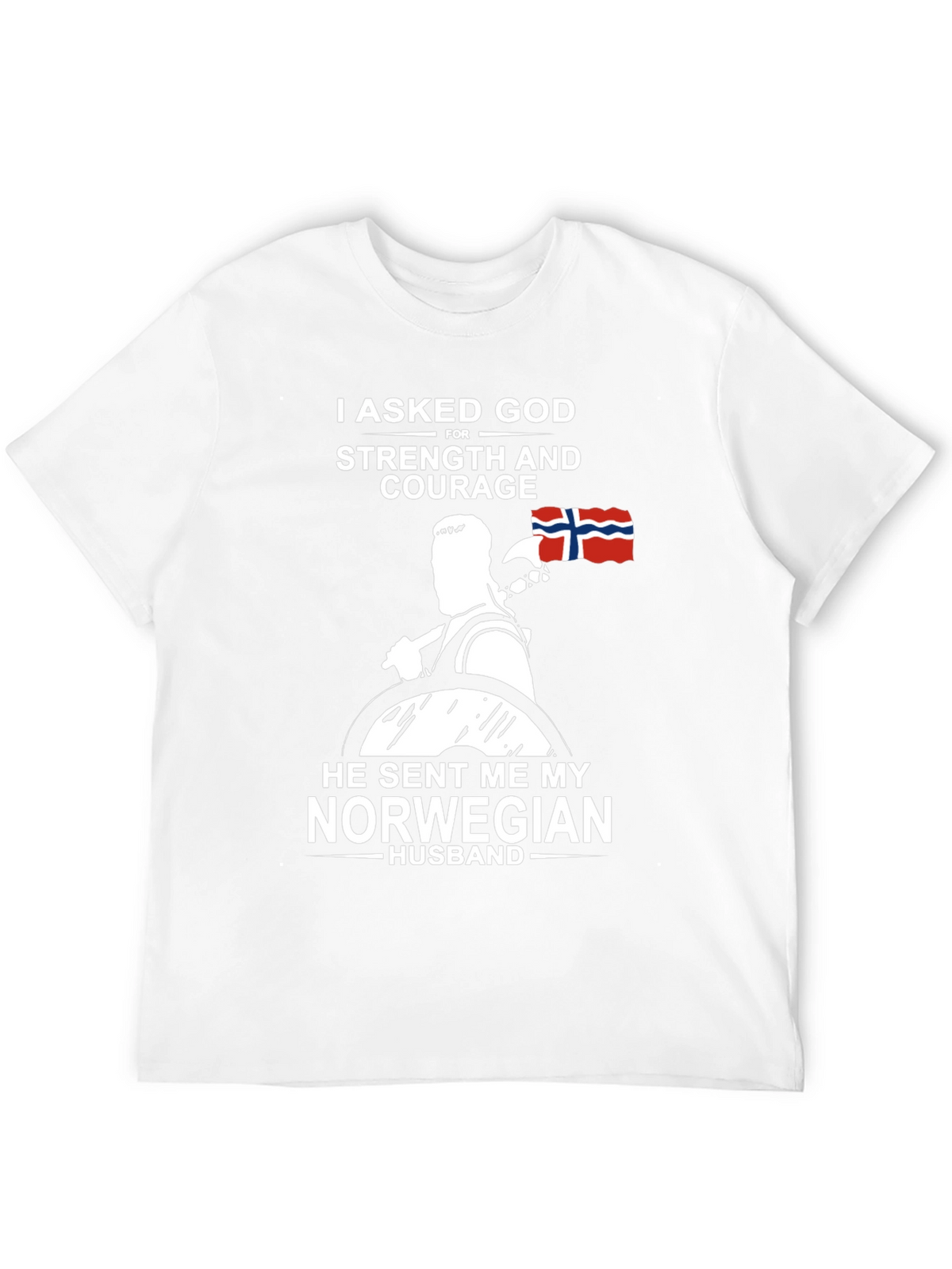 Norwegian Husband T-Shirt - Strength & Courage Gift