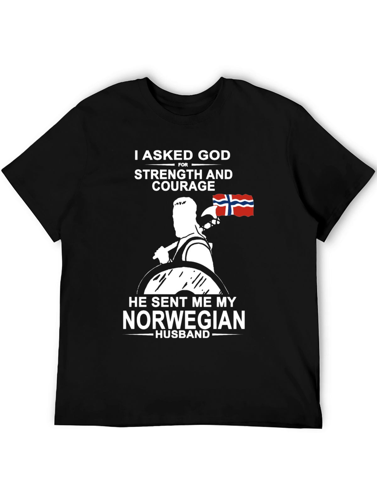 Norwegian Husband T-Shirt - Strength & Courage Gift