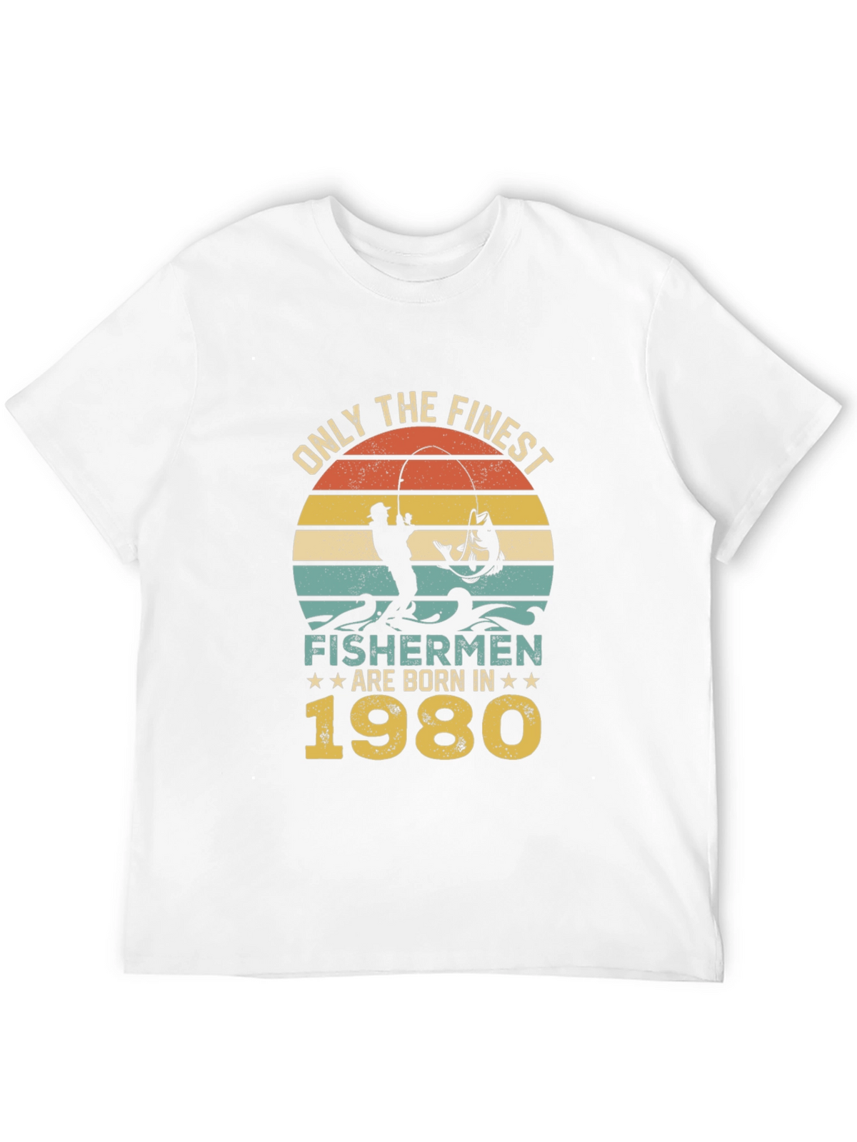 Finest Fishermen Born in 1980 T-Shirt