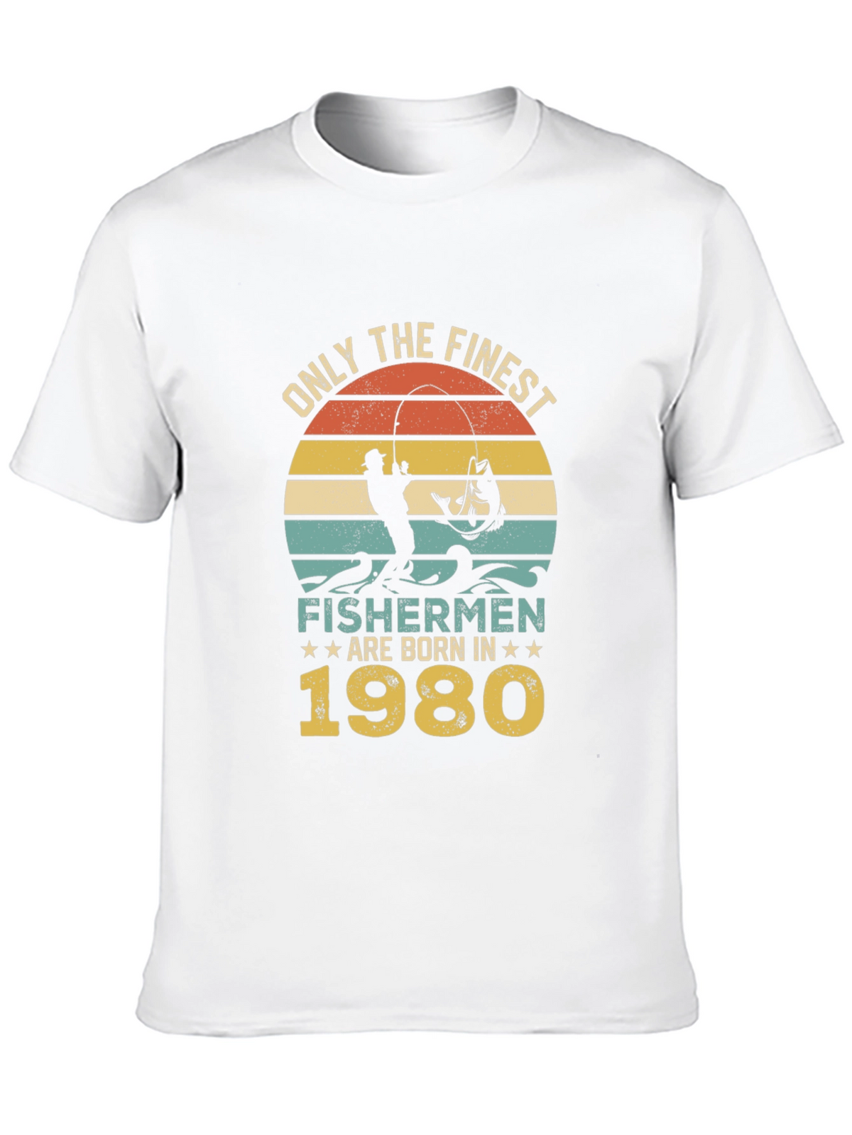 Finest Fishermen Born in 1980 T-Shirt